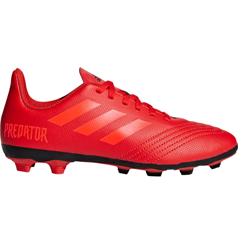 Ghete de fotbal Adidas Predator 19.4 FxG Jr CM8541 multicolor roșu