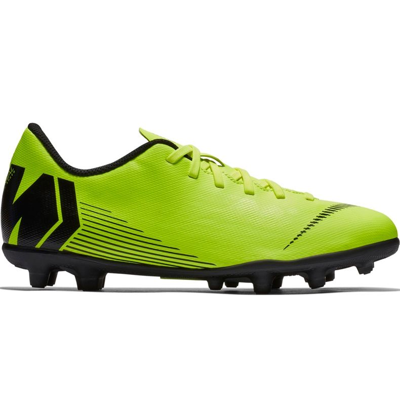 Pantof de fotbal Nike Mercurial Vapor 12 Club Mg Jr AH7350 701 multicolor verde