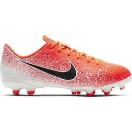 Pantofi de fotbal Nike Mercurial Vapor 12 Academy Mg Jr AH7347 801 multicolor roșu Pantofi de fotbal Nike Mercurial Vapor 12 Academy Mg Jr AH7347 801 multicolor roșu
