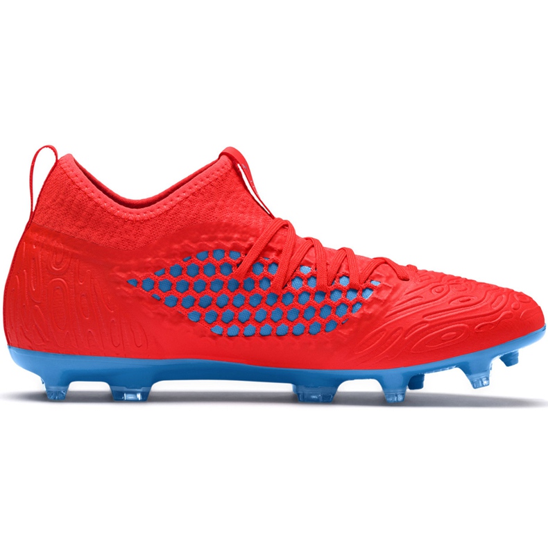 Ghete de fotbal Puma Future 19.3 Netfit Fg Ag roșu-albastru 105539 01