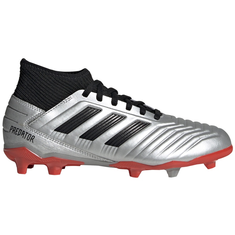 Ghete de fotbal adidas Predator 19.3 Fg Jr argintiu G25795 multicolor