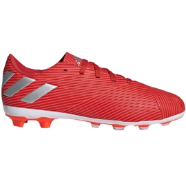 Pantofi de fotbal Adidas Nemeziz 19.4 FxG Jr roșii F99948 roșu roșu Pantofi de fotbal Adidas Nemeziz 19.4 FxG Jr roșii F99948 roșu roșu