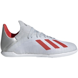 Ghete de fotbal adidas X 19.3 In Jr. argintiu F35355 multicolor gri