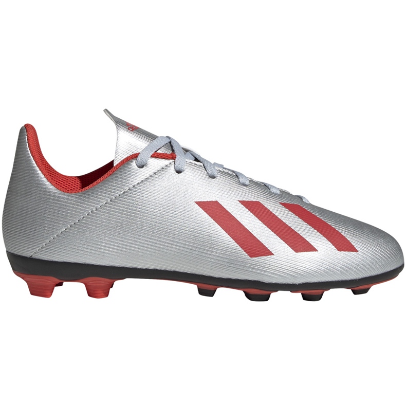 Ghete de fotbal adidas X 19.4 FxG Jr argintiu F35362 multicolor