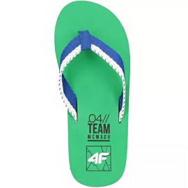Papuci bărbați 4F verde H4L19 KLM002 41S alb albastru