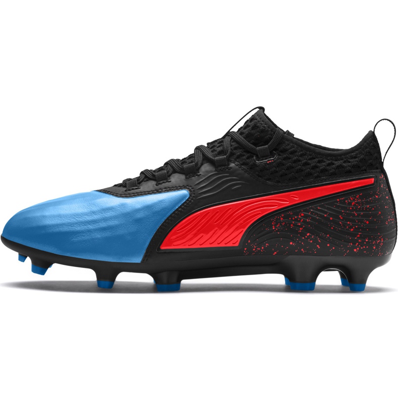 Pantofi de fotbal Puma One 19.2 negru albastru roșu Fg Ag 105484 01 multicolor