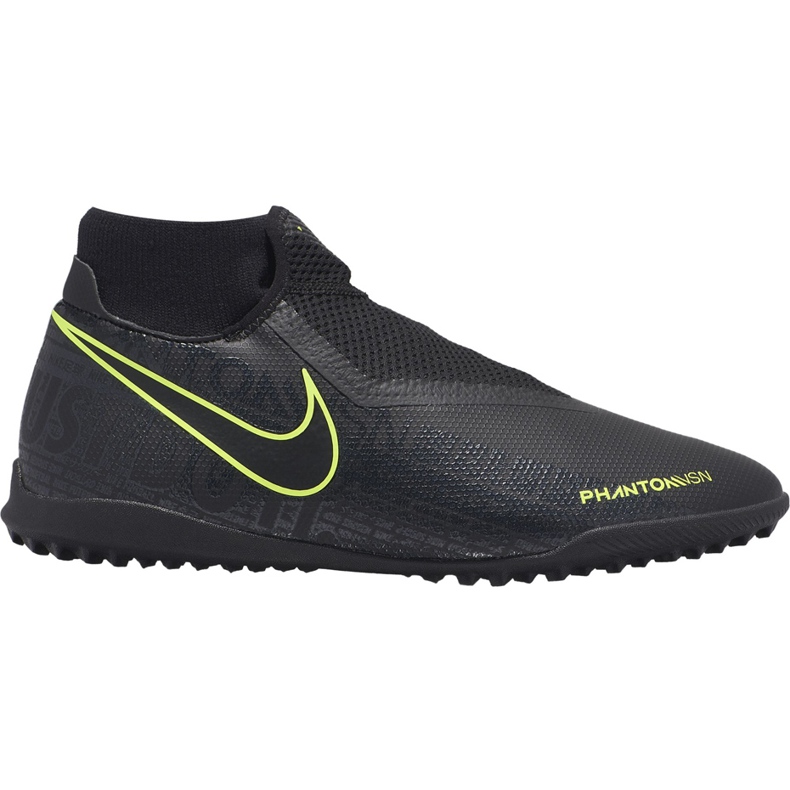 Pantofi de fotbal Nike Phantom Vsn Academy Df Tf AO3269 007 negru negru