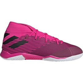 Adidas Nemeziz 19.3 În pantofi de fotbal roz F34411 gri negru Adidas Nemeziz 19.3 În pantofi de fotbal roz F34411 gri negru