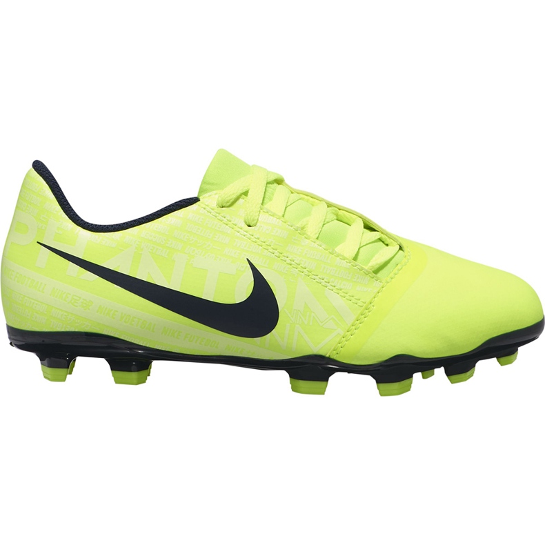 Pantofi de fotbal Nike Phantom Venom Club Fg Junior AO0396 717 galben galben