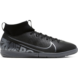 Pantof de fotbal Nike Mercurial Superfly 7 Academy Ic Junior AT8135 001 negru negru