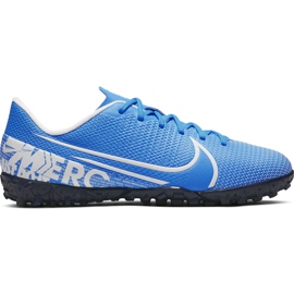 Pantofi de fotbal Nike Mercurial Vapor 13 Academy Tf Junior AT8145 414 albastru albastru Pantofi de fotbal Nike Mercurial Vapor 13 Academy Tf Junior AT8145 414 albastru albastru