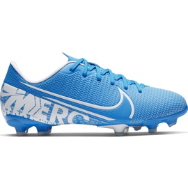 Pantofi de fotbal Nike Mercurial Vapor 13 Academy FG / MG Junior AT8123 414 albastru albastru