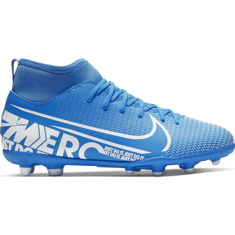 Pantofi de fotbal Nike Mercurial Superfly 7 Club FG / MG Junior AT8150 414 albastru albastru