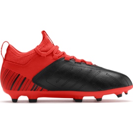 Ghete de fotbal Puma One 5.3 Fg Ag Junior roșu negru 105657 01 multicolor roşu