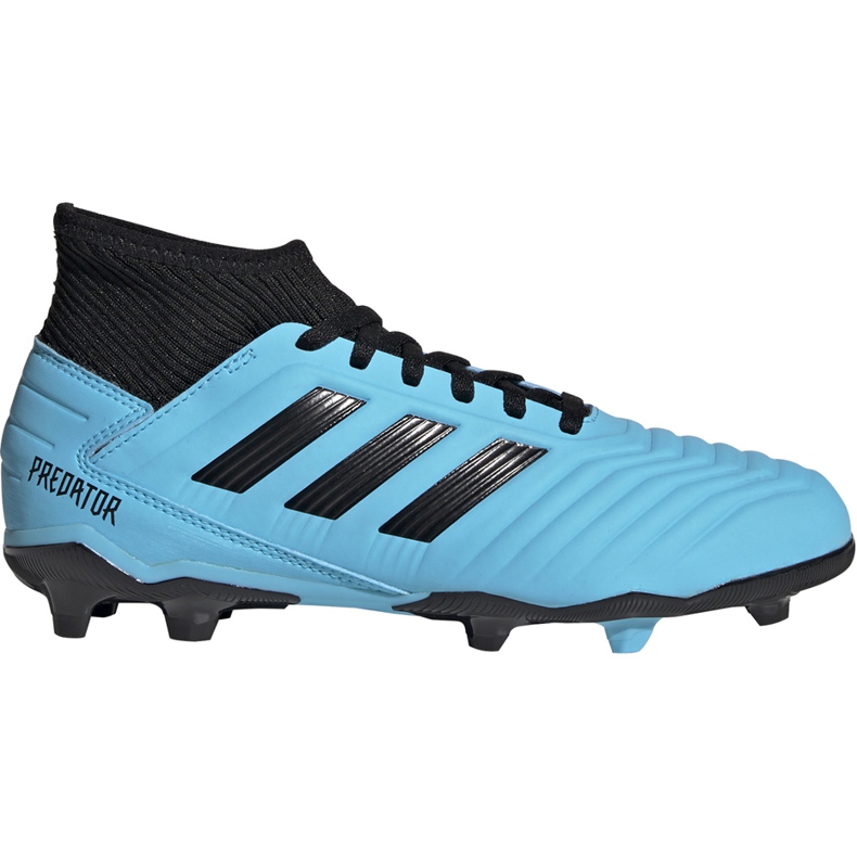 Ghete de fotbal adidas Predator 19.3 Fg Junior albastru și negru G25796 multicolor