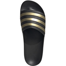 Papuci Adidas Adilette Aqua EG1758 negru de aur Papuci Adidas Adilette Aqua EG1758 negru de aur