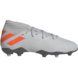 Pantofi de fotbal Adidas Nemeziz 19.3 Fg Jr gri EF8302 multicolor Pantofi de fotbal Adidas Nemeziz 19.3 Fg Jr gri EF8302 multicolor