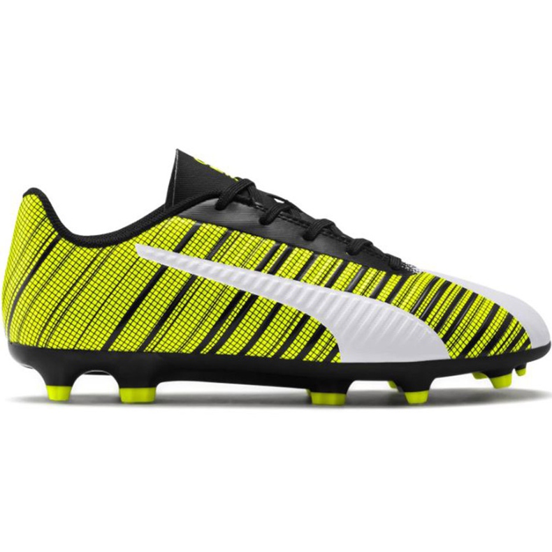 Ghete de fotbal Puma One 5.4 Fg Ag Junior galben-alb-negru 105660 03 multicolor