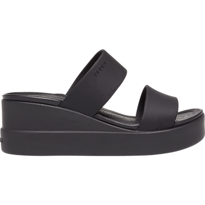 Papuci de damă Crocs Brooklyn Mid Wedge W negru 206 219 060