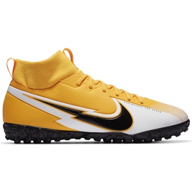 Pantof de fotbal Nike Mercurial Superfly 7 Academy Tf Junior AT8143 801 galben portocaliu