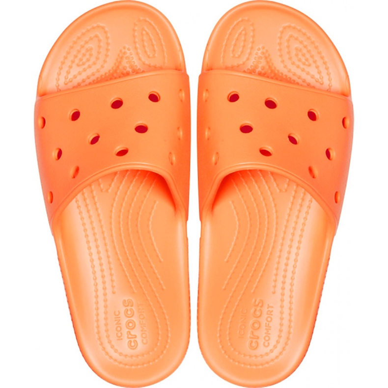 Crocs Classic Slide papuci de damă cais 206121 801 portocale