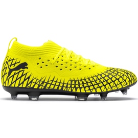 Ghete de fotbal Puma Future 4.2 Netfit Fg Ag galben-negru 105611 03