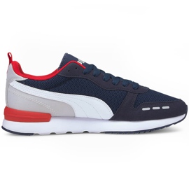 Încălțăminte pentru bărbați Puma R78 bleumarin-alb-gri-roșu 373117 24 albastru marin multicolor Încălțăminte pentru bărbați Puma R78 bleumarin-alb-gri-roșu 373117 24 albastru marin multicolor