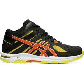 Încălțăminte de volei pentru bărbați Asics Gel Beyond 5 Mt negru, galben și portocaliu B600N 001