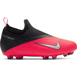 Pantofi de fotbal Nike Phantom Vsn 2 Academy Df FG / MG Junior CD4059 606 multicolor roșu