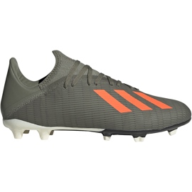 Pantofi de fotbal adidas X 19.3 Fg verzi EF8365 verde gri