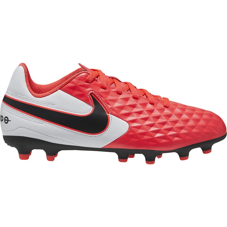 Pantofi de fotbal Nike Tiempo Legend 8 Academy FG / MG Junior AT5732 606 roșu roșu