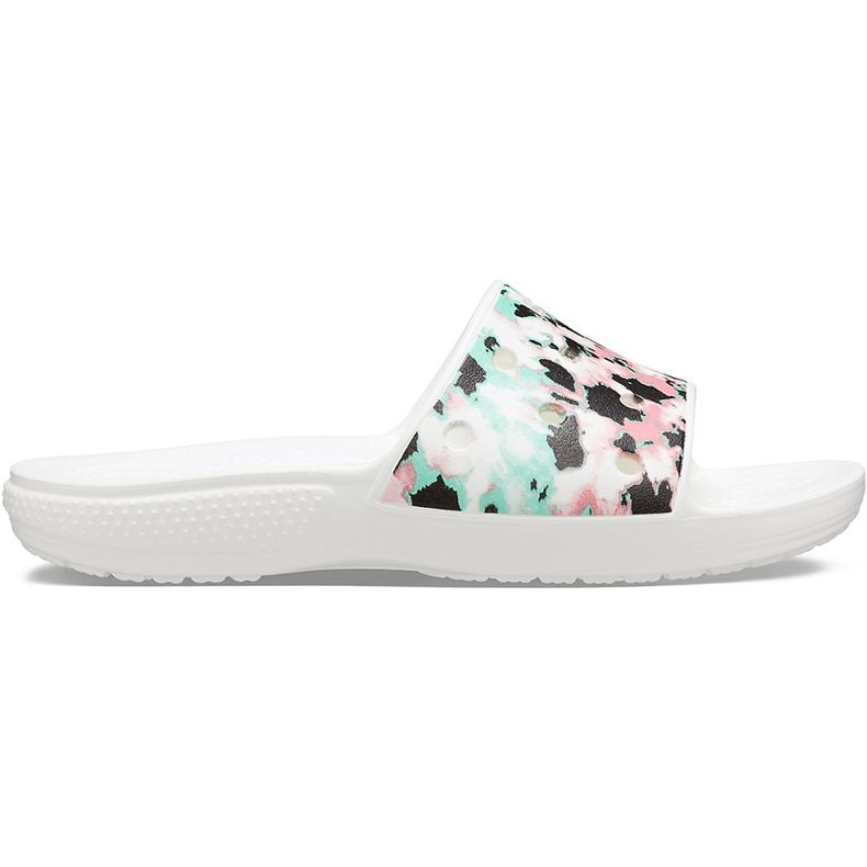Crocs Femei Classic Crocs Tie Dye Mania Slide 206481 928 alb multicolor