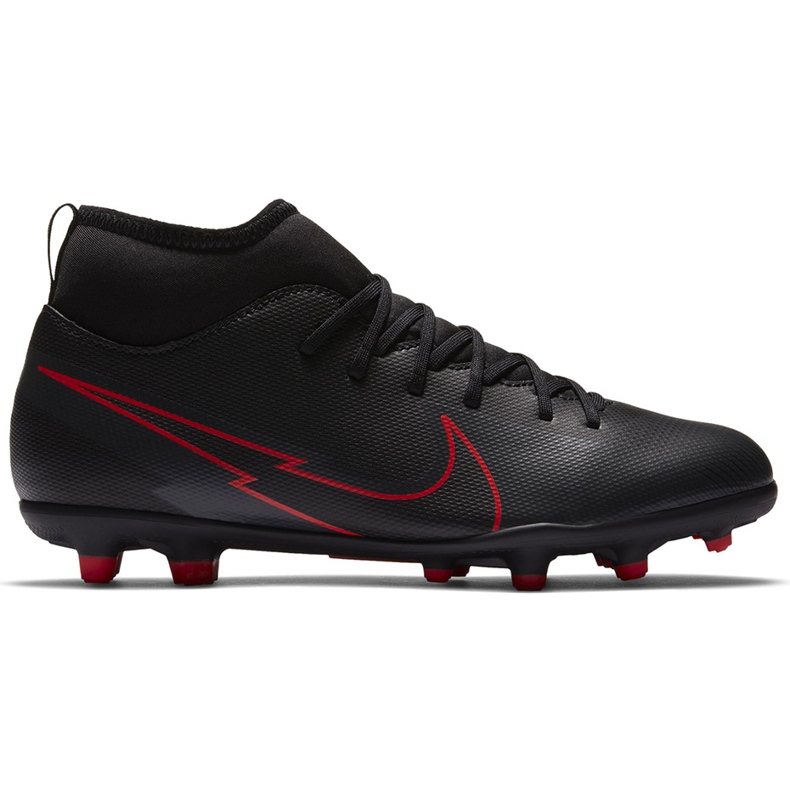 Pantofi de fotbal Nike Mercurial Superfly 7 Club FG / MG Junior AT8150 060 negru negru