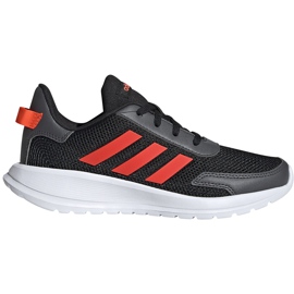 Pantofi copii Adidas Tensaur Run K negru și portocaliu EG4124 portocale
