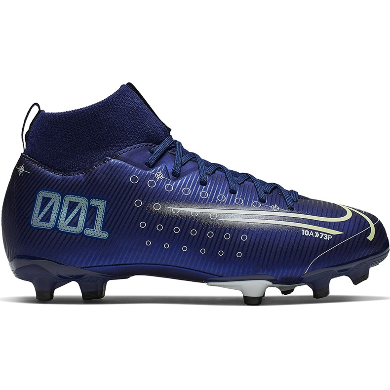 Pantof de fotbal Nike Mercurial Superfly 7 Academy Mds FG / MG Junior BQ5409 401 albastru marin albastru marin
