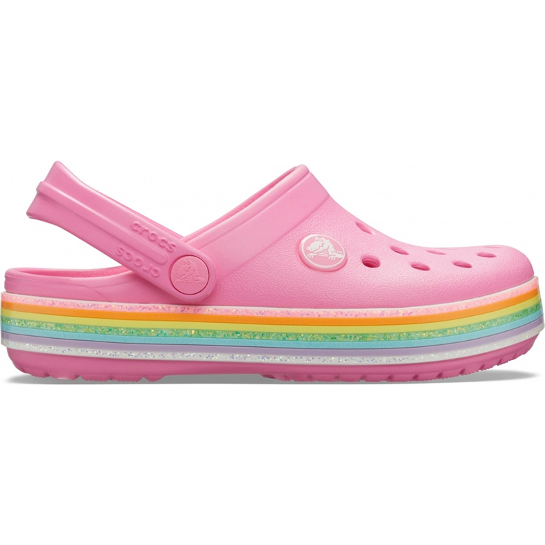 Crocs pentru copii Crocband Rainbow Glitter Clg K roz 206 151 669