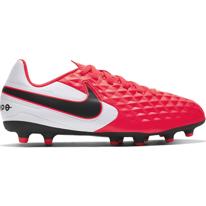 Pantofi de fotbal Nike Tiempo Legend 8 Club FG / MG Junior AT5881 606 roșu roșu