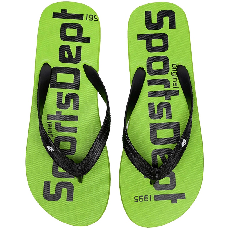 Papuci bărbați 4F verde neon H4L20 KLM006 41N