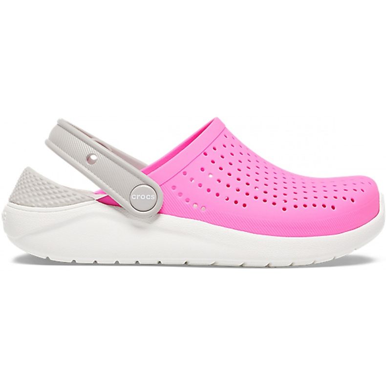 Crocs pentru copii LiteRide Clog Kids roz-alb 205964 6QR