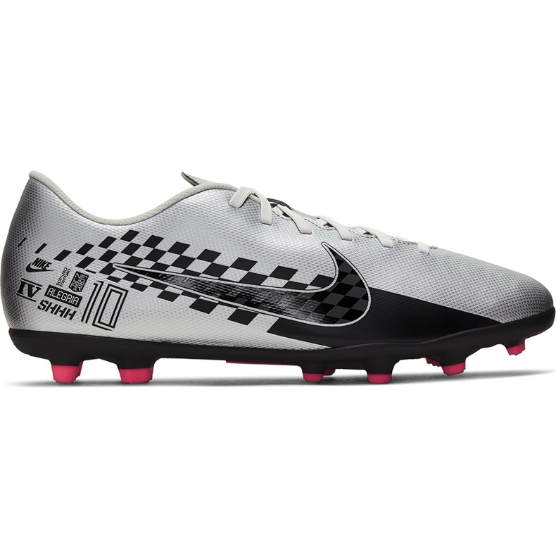 Pantofi de fotbal Nike Mercurial Vapor 13 Club Neymar FG / MG AT7967 006 gri gri