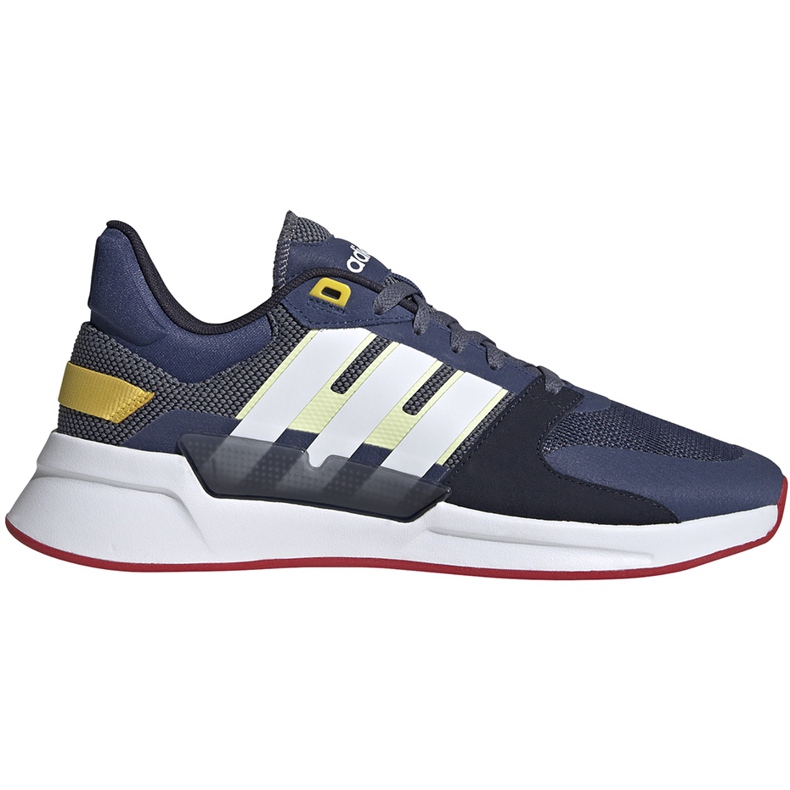 Încălțăminte pentru bărbați adidas Run90S bleumarin și alb EG8656 albastru marin multicolor