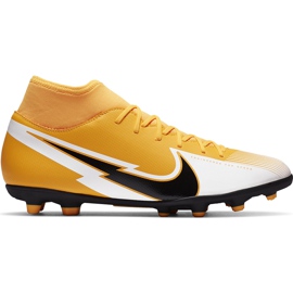 Pantofi de fotbal Nike Mercurial Superfly 7 Club FG / MG AT7949 801 portocaliu galben