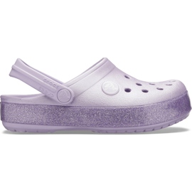 Crocs pentru copii Crocband Glitter Clog Kids violet 205 936 530