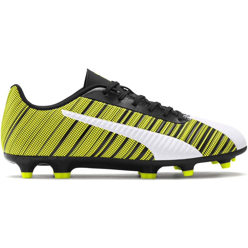Pantofi de fotbal Puma One 5.4 Fg Ag galben-alb-negru 105605 03