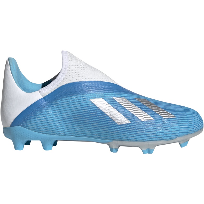 Pantofi de fotbal Adidas X 19.3 Ll Fg Junior albastru EF9114 albastru, alb, argintiu