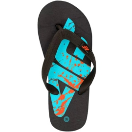 Papuci pentru băiat 4F multicolor HJL20 JKLM002 90S negru albastru portocale Papuci pentru băiat 4F multicolor HJL20 JKLM002 90S negru albastru portocale