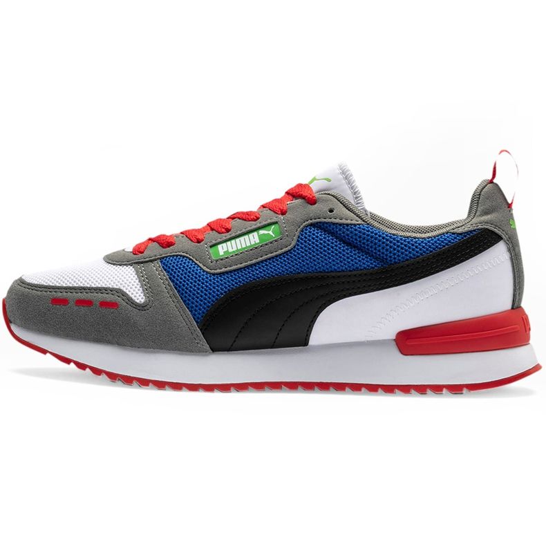 Încălțăminte pentru bărbați Puma R78 alb-albastru-roșu-negru 373117 10 albastru marin gri