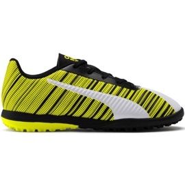 Pantofi de fotbal Puma One 5.4 Tt Junior galben-alb-negru 105662 03 multicolor