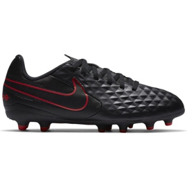 Pantofi de fotbal Nike Tiempo Legend 8 Club FG / MG Junior AT5881 060 negru negru Pantofi de fotbal Nike Tiempo Legend 8 Club FG / MG Junior AT5881 060 negru negru