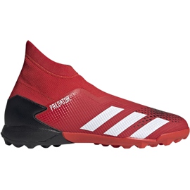 Ghete de fotbal Adidas Predator 20.3 Ll Tf EE9576 rosu alb roșu